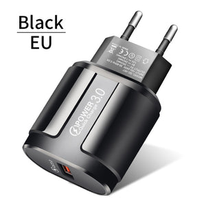 USLION Quick Charge QC 3.0 USB US EU Charger