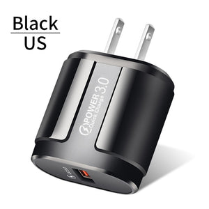 USLION Quick Charge QC 3.0 USB US EU Charger