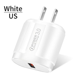 USLION Quick Charge QC 3.0 USB US EU Charger