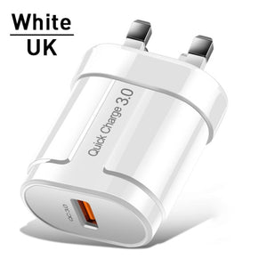 USLION Quick Charge QC 3.0 USB US EU Charger